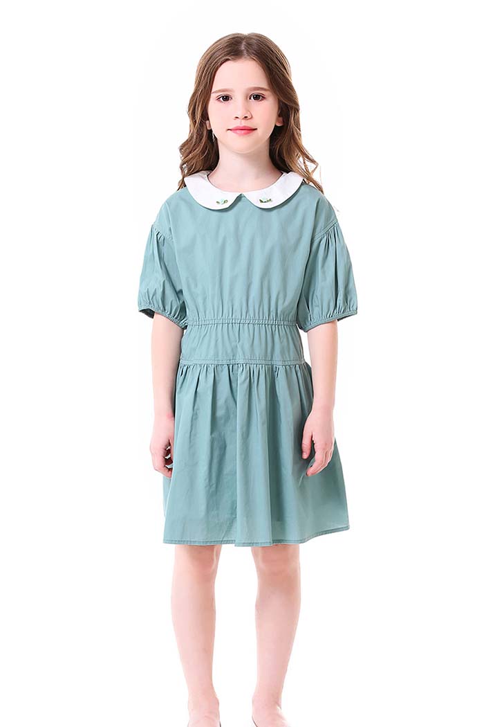 فستان بناتي اخضر